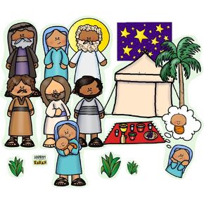 Abraham & Sarah Bible Felt Set Old Testament Story Flannel Board Kids Flannelbaord
