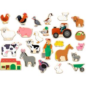 DJECO Wooden Magnetic Farmix Set