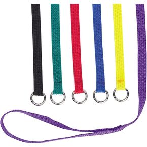 Guardian Gear Nylon Kennel Leads for Dogs, 4' Long x ½" Wide, 6-Pack, Multicolor