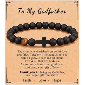 إلى ابني/مكافأة الابن سوار من الأم عين النمر سوار هدايا عيد ميلاد لابن قابل للتعديل سوار مطرز سوار الحجر الطبيعي التخرج هدايا عيد الميلاد للرجال in Kuwait