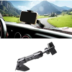 Car Phone Holder Mount for 2018-2023 Jeep Wrangler Jl 2/4 Door 4xe Gladiator Jt Cell Phone Car Mount 360° Adjustable Dashboard Smart Phone Holder Interior Accessories,Black