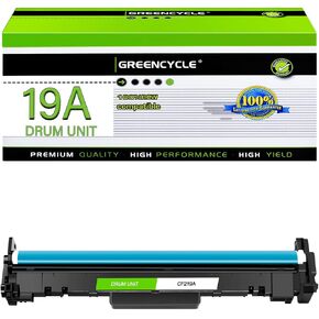 greencycle 19A Compatible Replacement for HP 19A Drum Unit CF219A Drum Kit use for Laserjet Pro M130fw M130nw M130fn M130a M102w M102a Printer (Black, 1-Pack)