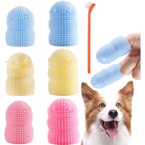 Dog Toothbrush Dog Tooth Brushing Kit ，12Pack Dog Finger Toothbrush for Dog Teeth Cleaning&Dog Dental Care, Dog Tooth Brush Pet Toothbrush