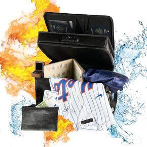 Water/Fire Proof Safe For Home Documents with Lock, 10 Hanging File Folder & a Envelope Fire/Water Proof - Next of Kin Box Organizer - Instacrate End of Life Document Organizer (Office)