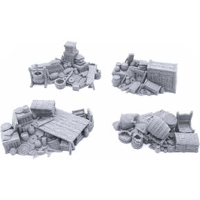 Hagglethorn Hollow Barricades - DND Terrain Compatible with Dungeons and Dragons, 28mm Miniature Wargaming, Tabletop RPGs, Wargame Scenery