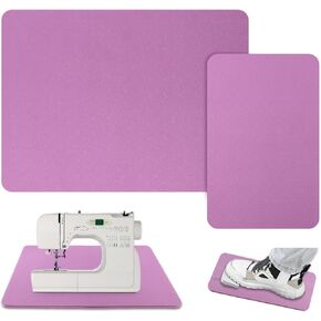 2pcs Sewing Machine Muffling Mat Sewing Machine Pedal Mat Sewing Machine Pad Reduce Vibrations Noise & Anti Bounce Non Slip Serger Sewing Machine Mat for Quilting Embroidery(Color:Purple)