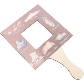 COHEALI Nature Guide Finder Frame; Double Sided Nature Viewfinder Cloud Viewer Cloud Identification Guide Outdoor Observation Tool Leaf Finder Montessori Toy for Kids
