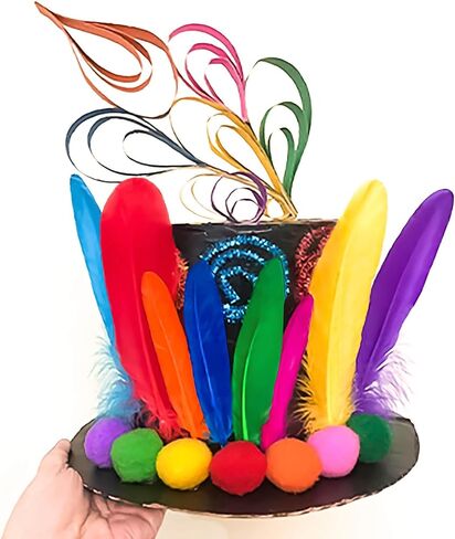 Piokio 100 pcs Natural Colorful Goose Feathers in Bulk 6-8 inch(15-20 cm) for Cupcake Decorations, DIY Art and Dreamcatcher in Saudi Arabia