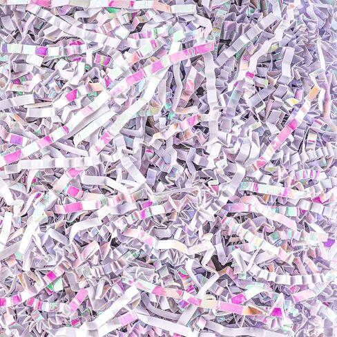 Shredded Paper Filler for Gift Baskets, Crinkle Cut Paper Shred Filler, Gift Basket Box Filler for Birthday Wedding Christmas Thanksgiving Mother's Day (4 Oz, Diamond White) in Kuwait