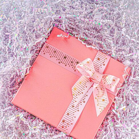 Shredded Paper Filler for Gift Baskets, Crinkle Cut Paper Shred Filler, Gift Basket Box Filler for Birthday Wedding Christmas Thanksgiving Mother's Day (4 Oz, Diamond White) in Kuwait