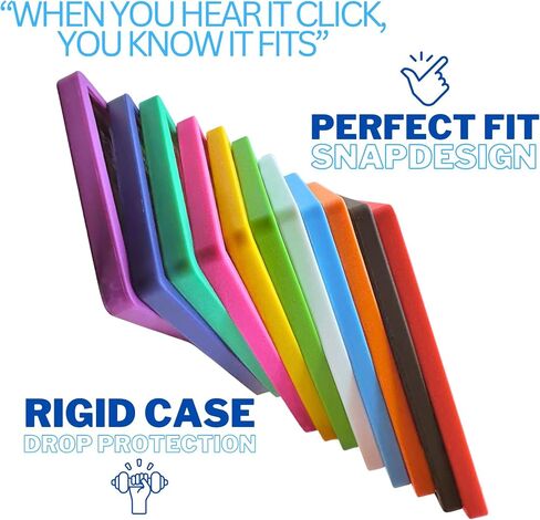 (5 Pack) Perfect Snap-Fit Graded Card Guard | 11 Colors Matte Finish | Standard PSA Slab Case Rigid Slab Protector Card Cases | Edge Bumper Guards by ONLY MINT (Black) in Saudi Arabia