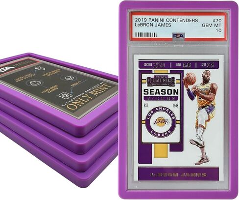 (5 Pack) Perfect Snap-Fit Graded Card Guard | 11 Colors Matte Finish | Standard PSA Slab Case Rigid Slab Protector Card Cases | Edge Bumper Guards by ONLY MINT (Black) in Saudi Arabia