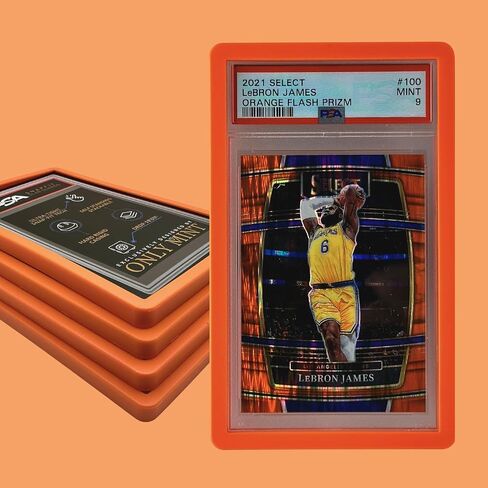 (5 Pack) Perfect Snap-Fit Graded Card Guard | 11 Colors Matte Finish | Standard PSA Slab Case Rigid Slab Protector Card Cases | Edge Bumper Guards by ONLY MINT (Black) in Saudi Arabia