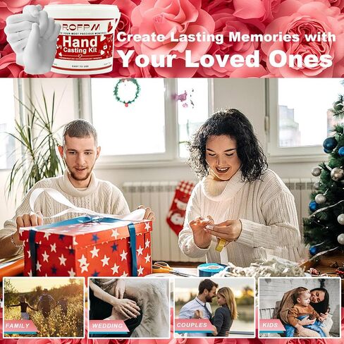 OURJAER Hand Casting Kit for Couples, Kids Hand Mold Kit, Romantic Hand Casting Kit, DIY Casting Products for Wedding, Anniversary, Hand Molding Kit, Valentines Day, Christmas (A022-Hand Casting-A) in Saudi Arabia