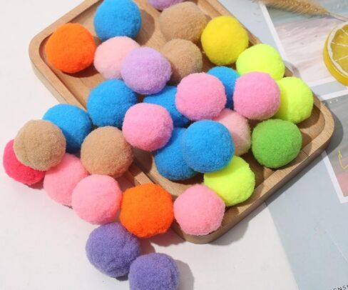 Cat Tear Toy Ball, Interactive Toy, Selfie Toy, Soothing and Silent Ball, Silent Plush Elastic Ball, Anti bite cat Tear Rod, Including 1 Toy Firing Gun and 30 Firing Balls (Blue) in Saudi Arabia