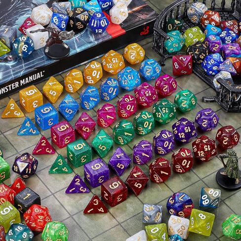 DND Polyhedral Dice for Dungeons and Dragons RPG MTG Role Playing Table Games. 7pcs in Saudi Arabia