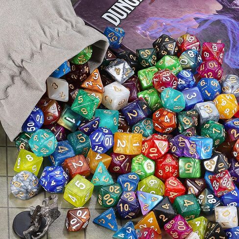 DND Polyhedral Dice for Dungeons and Dragons RPG MTG Role Playing Table Games. 7pcs in Saudi Arabia