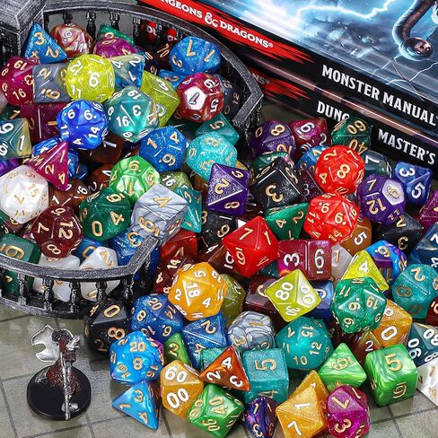 DND Polyhedral Dice for Dungeons and Dragons RPG MTG Role Playing Table Games. 7pcs in Saudi Arabia