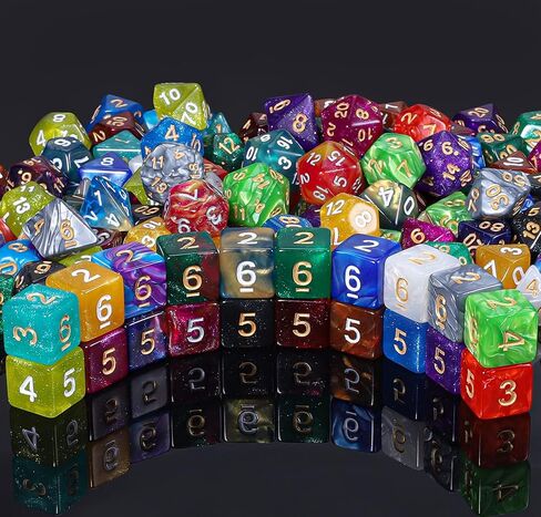 DND Polyhedral Dice for Dungeons and Dragons RPG MTG Role Playing Table Games. 7pcs in Saudi Arabia