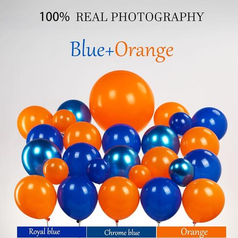 Kozee Red Blue Gold Balloon garland arch Kit 130 PCS chrome blue with foil Starburst diy long balloons for kid video game Cartoon Hedgehog theme birthday superhero gamer party decorations in Saudi Arabia
