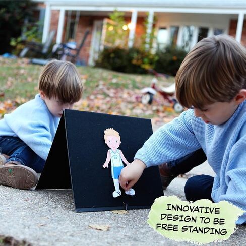 My Felt Story Felt Board for Kids | 15 x 24 Freestanding Foldable Flannel Playboard | Board Only | Storytelling Learning Play | for Preschool Classroom and Homeschooling | (Black) in Saudi Arabia