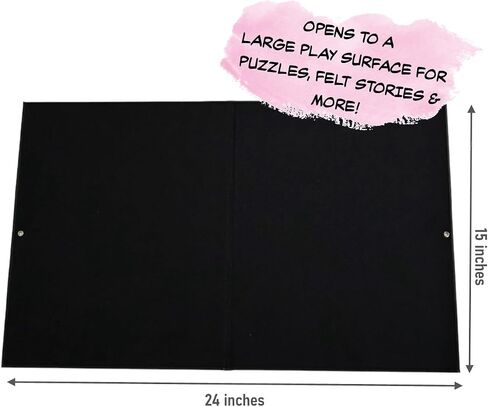 My Felt Story Felt Board for Kids | 15 x 24 Freestanding Foldable Flannel Playboard | Board Only | Storytelling Learning Play | for Preschool Classroom and Homeschooling | (Black) in Saudi Arabia