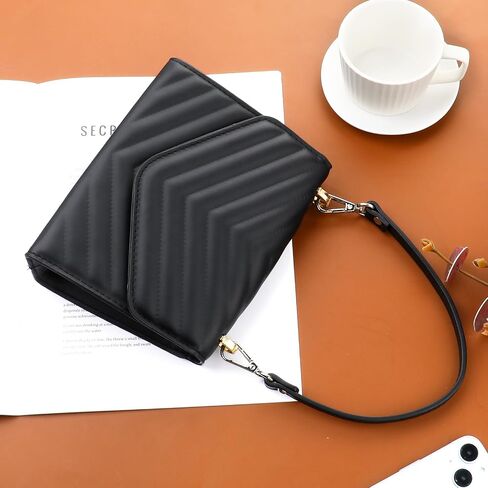 Black Leather Purse Strap Handbag Replacement Handles Leather Replacement Purse Bag Handles Black Shoulder Bag Straps with Swivel Clasps（12.6 Inch） in Saudi Arabia