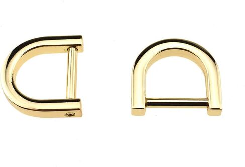 HAHIYO D-Rings with Screw Shackle Horseshoe U Shape Key Ring Purse Holder Screw in Both Sides Line up for Strap Bag in Saudi Arabia
