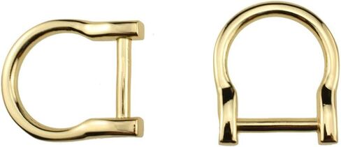 HAHIYO D-Rings with Screw Shackle Horseshoe U Shape Key Ring Purse Holder Screw in Both Sides Line up for Strap Bag in Saudi Arabia
