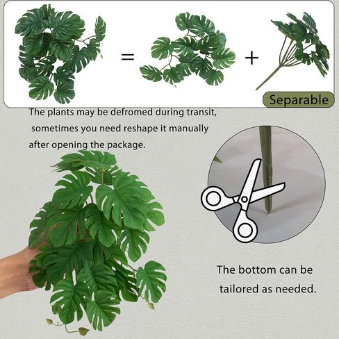 Fake Reptile Plants for Reptile Terrarium Plants, Reptile Plant Décor, Turtle Tank Plants with Suction Cup in Kuwait