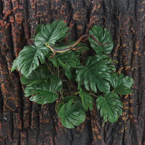 Fake Reptile Plants for Reptile Terrarium Plants, Reptile Plant Décor, Turtle Tank Plants with Suction Cup in Kuwait