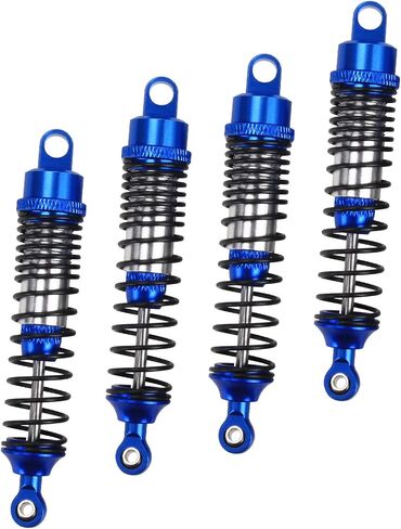 RCAWD Shock Absorber Damper 90mm Set for 1/10 Redcat Racing Blackout SC, SC PRO, XTE, XTE PRO, XBE, XBE PRO Upgrade Parts, Front and Rear RC Shocks Hopups for # BS214-011 Blue in Saudi Arabia