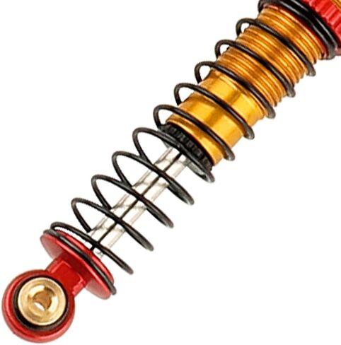39mm Shocks- Aluminum Threaded Shock Adjustable Absorber Oil Damper for SCX24 Gladiator C10 JLU Deadbolt B17 Axial 1/24 RC Crawler Car Upgrade Parts (Red) in Saudi Arabia