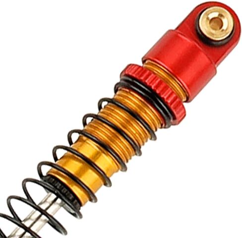 39mm Shocks- Aluminum Threaded Shock Adjustable Absorber Oil Damper for SCX24 Gladiator C10 JLU Deadbolt B17 Axial 1/24 RC Crawler Car Upgrade Parts (Red) in Saudi Arabia