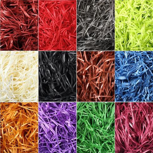 Chuangdi 1.3 lb Paper Shred Packing Grass 600 g 21 oz Graduation Multicolor Grass Basket Filler Raffia Grass for DIY Gift Wrapping Basket Filling Birthdays Weddings Party Decoration(Dark Color) in Saudi Arabia