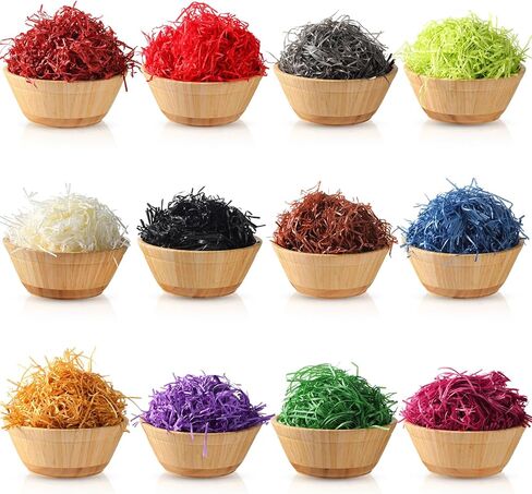 Chuangdi 1.3 lb Paper Shred Packing Grass 600 g 21 oz Graduation Multicolor Grass Basket Filler Raffia Grass for DIY Gift Wrapping Basket Filling Birthdays Weddings Party Decoration(Dark Color) in Saudi Arabia