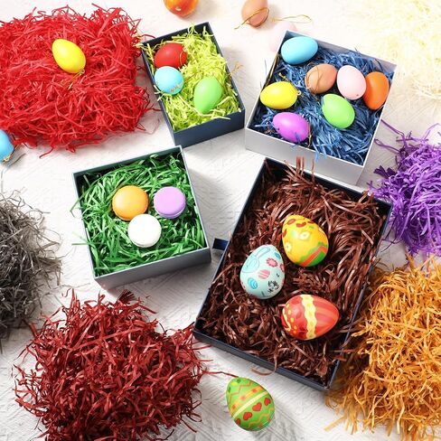 Chuangdi 1.3 lb Paper Shred Packing Grass 600 g 21 oz Graduation Multicolor Grass Basket Filler Raffia Grass for DIY Gift Wrapping Basket Filling Birthdays Weddings Party Decoration(Dark Color) in Saudi Arabia
