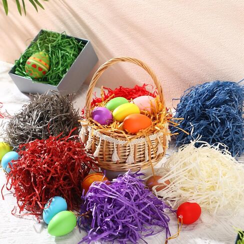 Chuangdi 1.3 lb Paper Shred Packing Grass 600 g 21 oz Graduation Multicolor Grass Basket Filler Raffia Grass for DIY Gift Wrapping Basket Filling Birthdays Weddings Party Decoration(Dark Color) in Saudi Arabia
