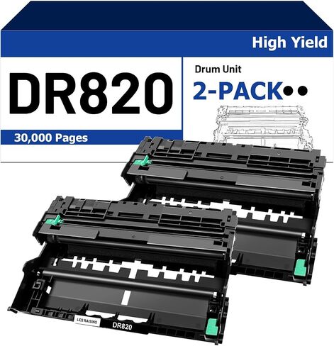 DR820 Drum Units Replacement for Brother DR820 DR-820 — Compatible with Brother HL-L6200DW HL-L5200DW MFC-L5850DW MFC-L5900DW MFC-L5700DW MFC-L5800DW DCP-L5600DN DCP-L5650DN Printers (2 Pack) in Saudi Arabia