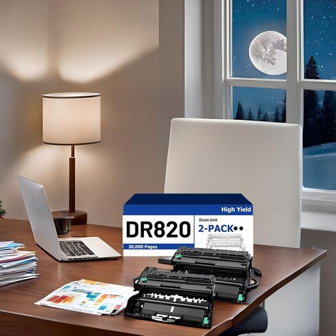DR820 Drum Units Replacement for Brother DR820 DR-820 — Compatible with Brother HL-L6200DW HL-L5200DW MFC-L5850DW MFC-L5900DW MFC-L5700DW MFC-L5800DW DCP-L5600DN DCP-L5650DN Printers (2 Pack) in Saudi Arabia