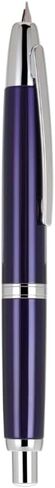 Jinhao 10 Fountain Pen with Box, Retractable Nib with Ink Converter Set (Dark Blue with Sliver Clip) (F) in Saudi Arabia