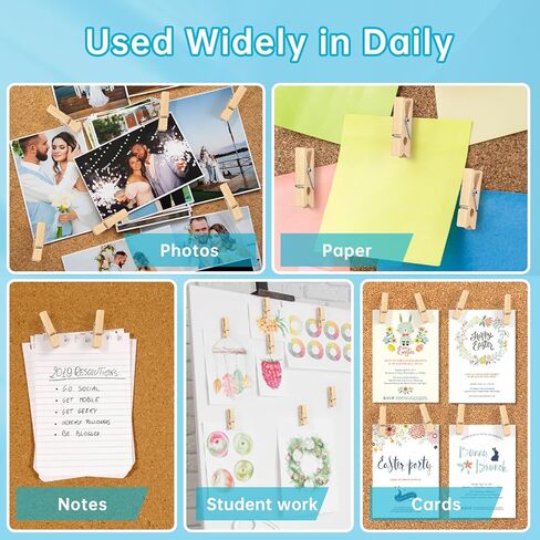 10 Colors Wooden Push Pin Clips 50pcs Colorful Cute Pushpins Fun Thumb Tacks for Bulletin Board Cork Board Wall Corkboard for Offices School Classroom Teacher Decor Supplies Accessories in Kuwait