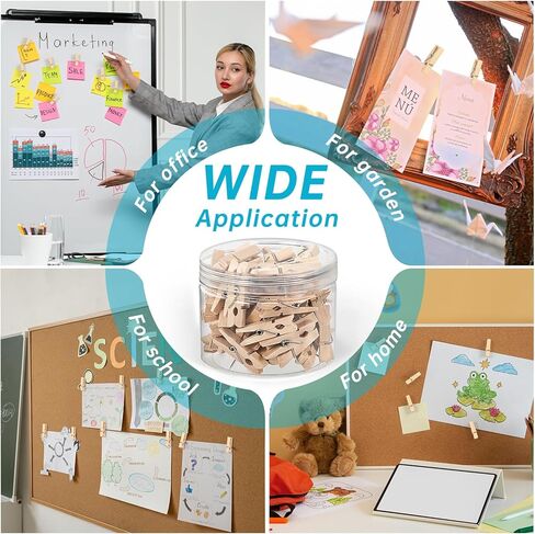 10 Colors Wooden Push Pin Clips 50pcs Colorful Cute Pushpins Fun Thumb Tacks for Bulletin Board Cork Board Wall Corkboard for Offices School Classroom Teacher Decor Supplies Accessories in Kuwait