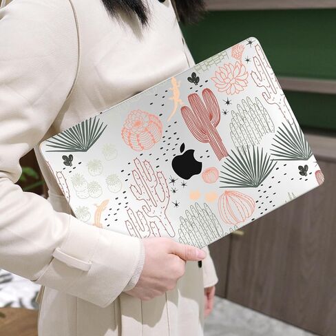 MEEgoodo Case for MacBook Pro 13 inch Case 2022 2021 2020 New A2338 M2/M1 A2251 A2289, Laptop Hard Shell Cases with Keyboard & Camera Cover Compatible with 13 inch MacBook Pro Case, Cacti in Saudi Arabia