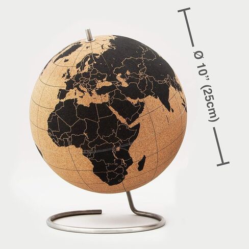Suck UK | Cork Globe | Push Pin Globe | World Map Pin Board | Travel Map With Pins | Desk Decor & Office Decor | World Globe Decor Travel Decor | Interactive Globe | Travel Gifts For Women | Large in Saudi Arabia