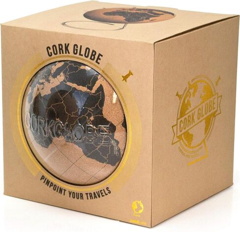 Suck UK | Cork Globe | Push Pin Globe | World Map Pin Board | Travel Map With Pins | Desk Decor & Office Decor | World Globe Decor Travel Decor | Interactive Globe | Travel Gifts For Women | Large in Saudi Arabia