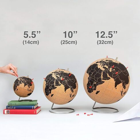 Suck UK | Cork Globe | Push Pin Globe | World Map Pin Board | Travel Map With Pins | Desk Decor & Office Decor | World Globe Decor Travel Decor | Interactive Globe | Travel Gifts For Women | Large in Saudi Arabia