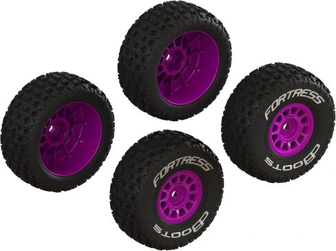 طقم إطارات ARRMA dBoots 'FORTRESS' أرجواني لاصق 2 زوج ARA-1570 in Saudi Arabia