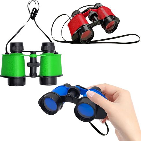مناظير لعبة التعلم من شركة Dreidel، لعب الاستكشاف العلمي الأساسي، الصيد، المشي لمسافات طويلة، مشاهدة الطيور الحيوانية، 3.5 بوصة × 5 بوصة (3 عبوات) in Saudi Arabia