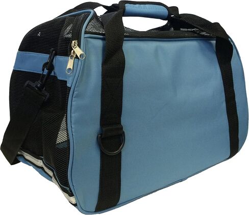 Pet Life 'Altitude-Force' Airline Pet Carrier - Sporty Zippered and Folding Collapsible Travel Cat and Dog Carrier - Travel Pet Carrier with Included Over-The-Shoulder Straps and Pet Mat in Saudi Arabia